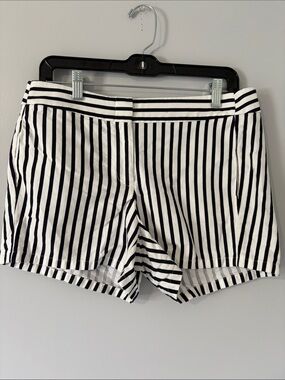 J. Crew Navy and White Striped Women's Shorts